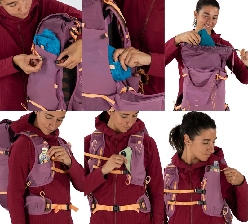 Osprey Womens Tempest Velocity 20 Rucksack - Pashmina-Melon-7